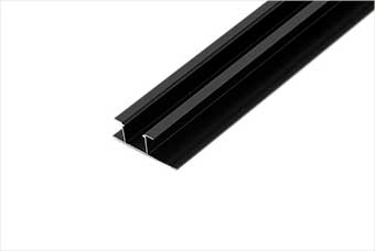 沧州航空纤维墙咔铝合金带灯中条（哑黑氧化）