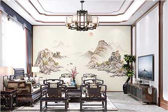 沧州森佰汇航空纤维墙咔（巴山蜀水）